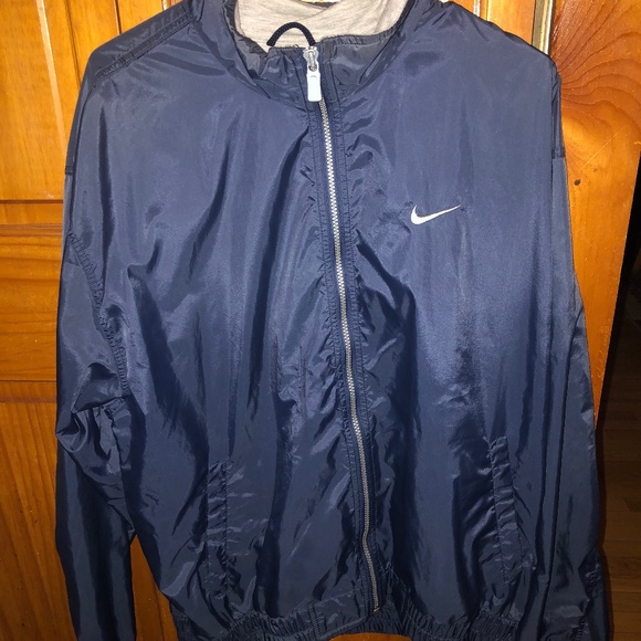 Nike Full Zip Vintage Size Large Unisex Windbreaker - Picture 1 of 7